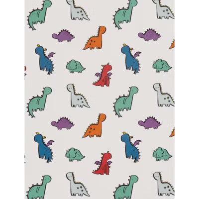 George Home Hello Dino toddler duvet cover 120x150cm with pillowcase, UK version