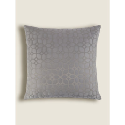 ASDA George Home Grey Jacquard Geo Cushion 50 x 50cm- Buy online at McGrocer
