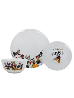 Disney Mickey Togetherness dinner set porcelain plates and bowls (British brand)