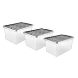 George Home plastic storage boxes 27L set of 3 (British brand)