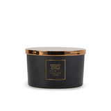 George Home Classic Midnight Peony and Leather Triple Wick Scented Candle 450g
