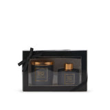 George Home midnight peony leather candle reed diffuser set, UK version
