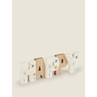 George Home Bee Happy sign 20cm, imported from the UK