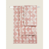 George Home pink moon phase geometric hand towel (British brand)