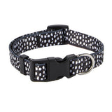 George Home dog collar black mono dotty pattern 25-36cm, imported from the UK