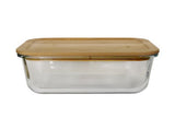 George Home bamboo lid glass food storer 1.5L, UK version
