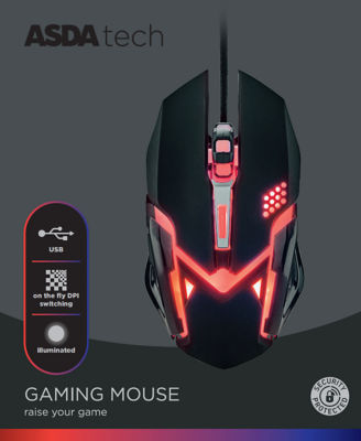 ASDA Tech Wired Gaming Mouse - British product