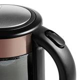 George Home Smoked Glass Kettle Rose Gold 1.7L, UK version