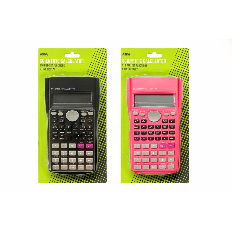ASDA Scientific Calculator Assorted Colors - British product