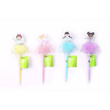 ASDA novelty pen fluffy princess black ink - British product
