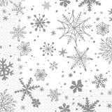 George Home compostable snowflake napkins 20 pack, imported from the UK