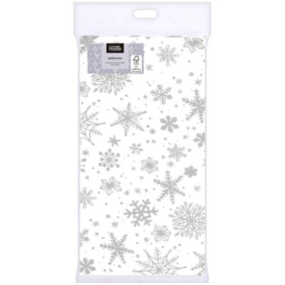 George Home snowflake tablecover 118x180cm - British product
