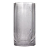 George Home ribbed glass vase 23.4cm, UK version