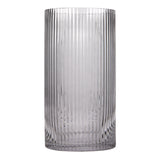 George Home ribbed glass vase 23.4cm, UK version