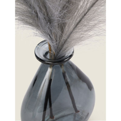George Home artificial pampas in glass vase 50cm - British product