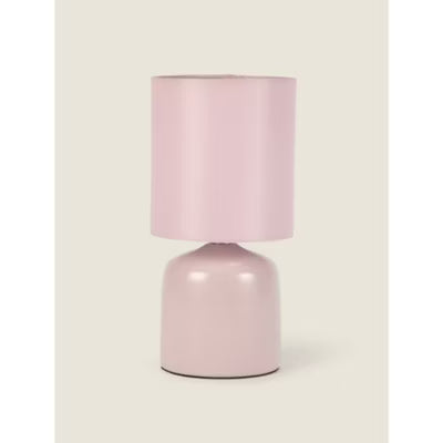 George Home pink ceramic table lamp 13x13x26cm, UK version