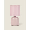 George Home pink ceramic table lamp 13x13x26cm, UK version