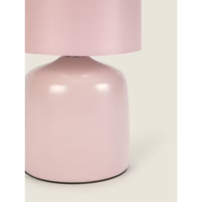 George Home pink ceramic table lamp 13x13x26cm, UK version