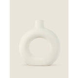 George Home large white donut vase, imported from the UK