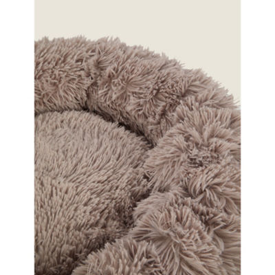George Home Natural Donut Sherpa Pet Bed Medium, UK version