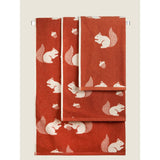 Medium squirrel bath towel 100% cotton, imported from the UK