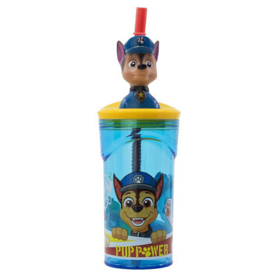 Paw Patrol Chase head topper bottle for kids, imported from the UK