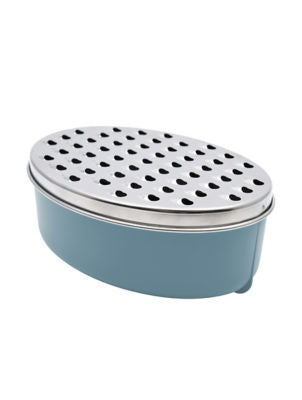 George Home oval stainless steel grater 17x12x7cm, UK version