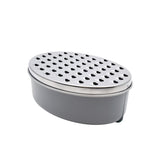 George Home oval stainless steel grater 17x12x7cm, UK version