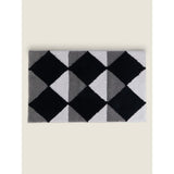 George Home bath mat monochrome diamond design (British brand)