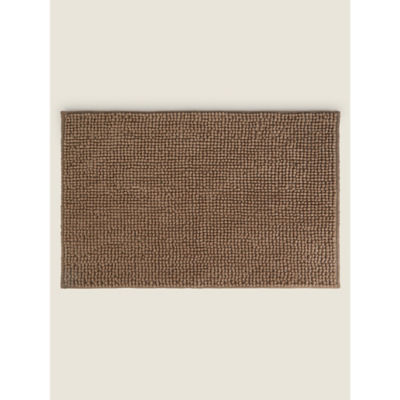 George Home Natural Chenille Bath Mat 50cm x 80cm, UK version