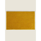 George Home mustard chenille bath mat 50cm x 80cm, UK version