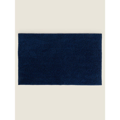 George Home blue chenille bath mat 50cm x 80cm, UK version