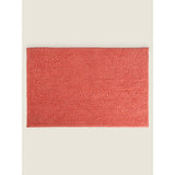 George Home Chenille Bath Mat Coral 50cm x 80cm, UK version