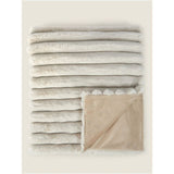 ASDA George Home Natural Ribbed Faux Fur Throw 120x150cm- Buy online at McGrocer