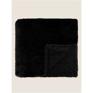 George Home Plain Faux Fur Throw 130x170cm