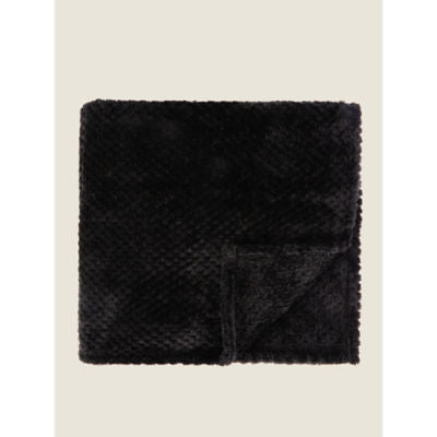 ASDA George Home Black Waffle Super Soft Throw 120 x 150cm- Buy online at McGrocer