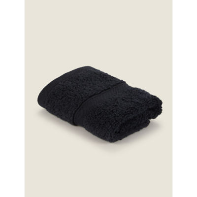 George Home small black super soft cotton hand towel, UK version