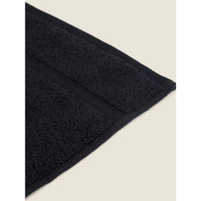 George Home small black super soft cotton hand towel, UK version