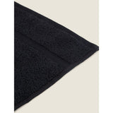 George Home small black super soft cotton hand towel, UK version