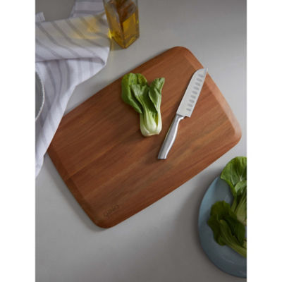 Brown Gino D'Acampo wood chopping board 43x30cm, UK version