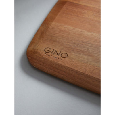 Brown Gino D'Acampo wood chopping board 43x30cm, UK version