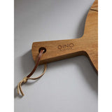 Gino D'Acampo round acacia wood chopping board 32x42cm, imported from the UK