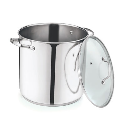 George Home stock pot silver stainless steel 15L, UK version
