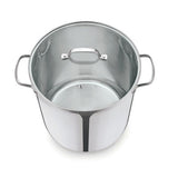 George Home stock pot silver stainless steel 15L, UK version