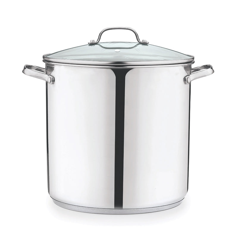 George Home stock pot silver stainless steel 15L, UK version