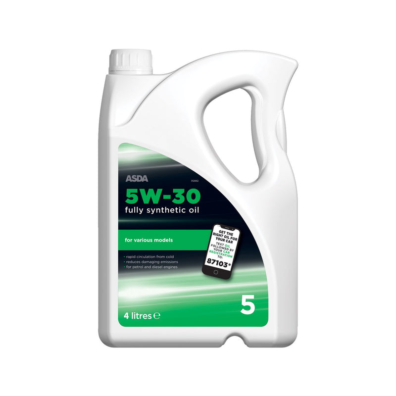 ASDA 5W-30 fully synthetic engine oil 4L - British product