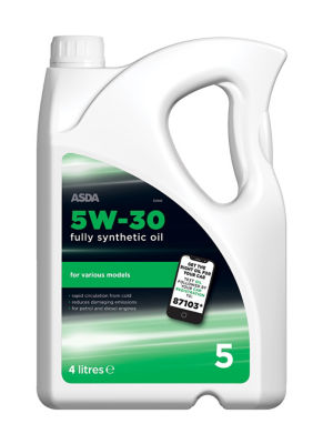 ASDA 5W-30 fully synthetic engine oil 4L - British product