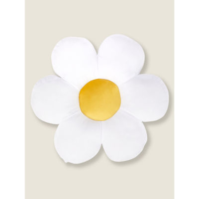 George Home yellow and white daisy cushion 35x35x6cm - British product