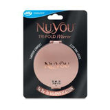 ASDA JML NuYou Tri-Fold Mirror - Triple Folding Compact with 2 Magnifying Ring-Lit Mirrors- Buy online at McGrocer