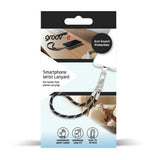 Groov-e black and grey wrist lanyard for smartphone, UK version